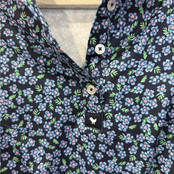 Bad Birdie Navy Floral Button Down Shirt - Picture 3 of 5